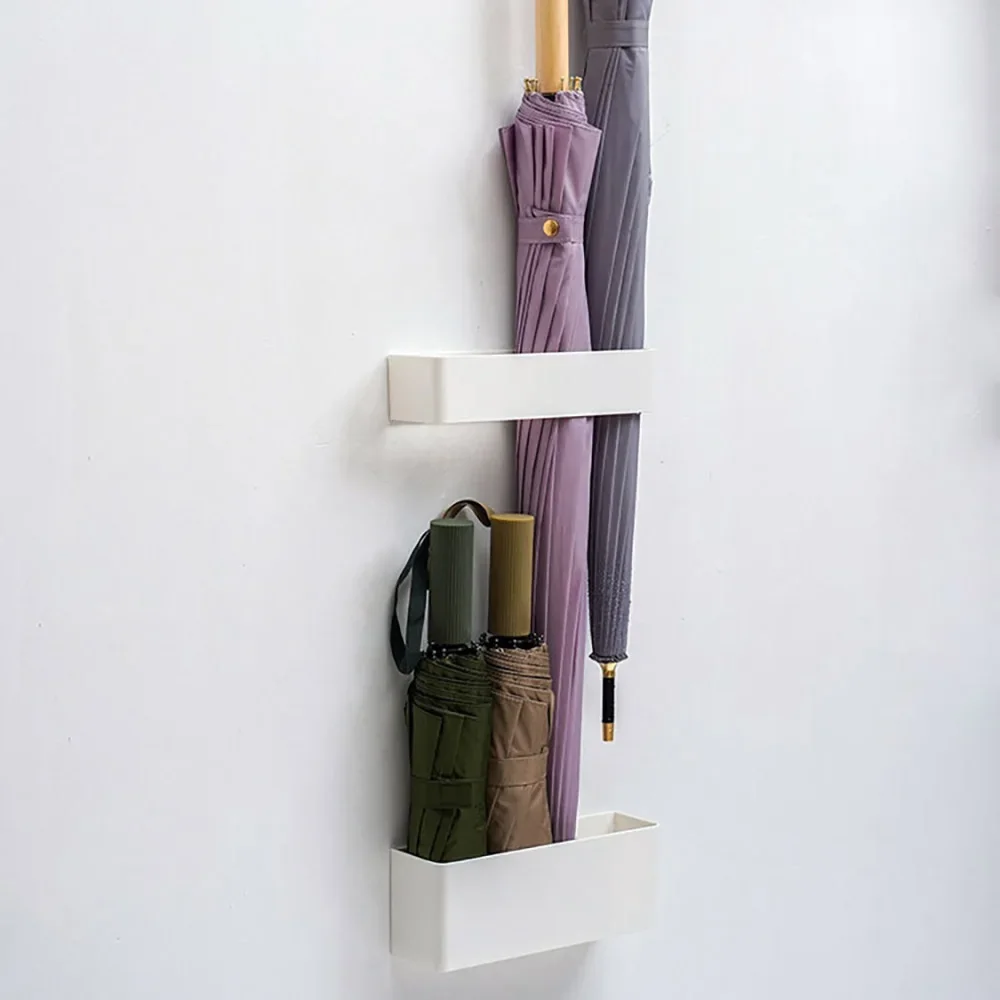 Wall Hanging Standing Umbrella Standing for Home Office Storage Umbrella Shelving Hanging Frame Non-Mark Self-Adhesive Non-Punch