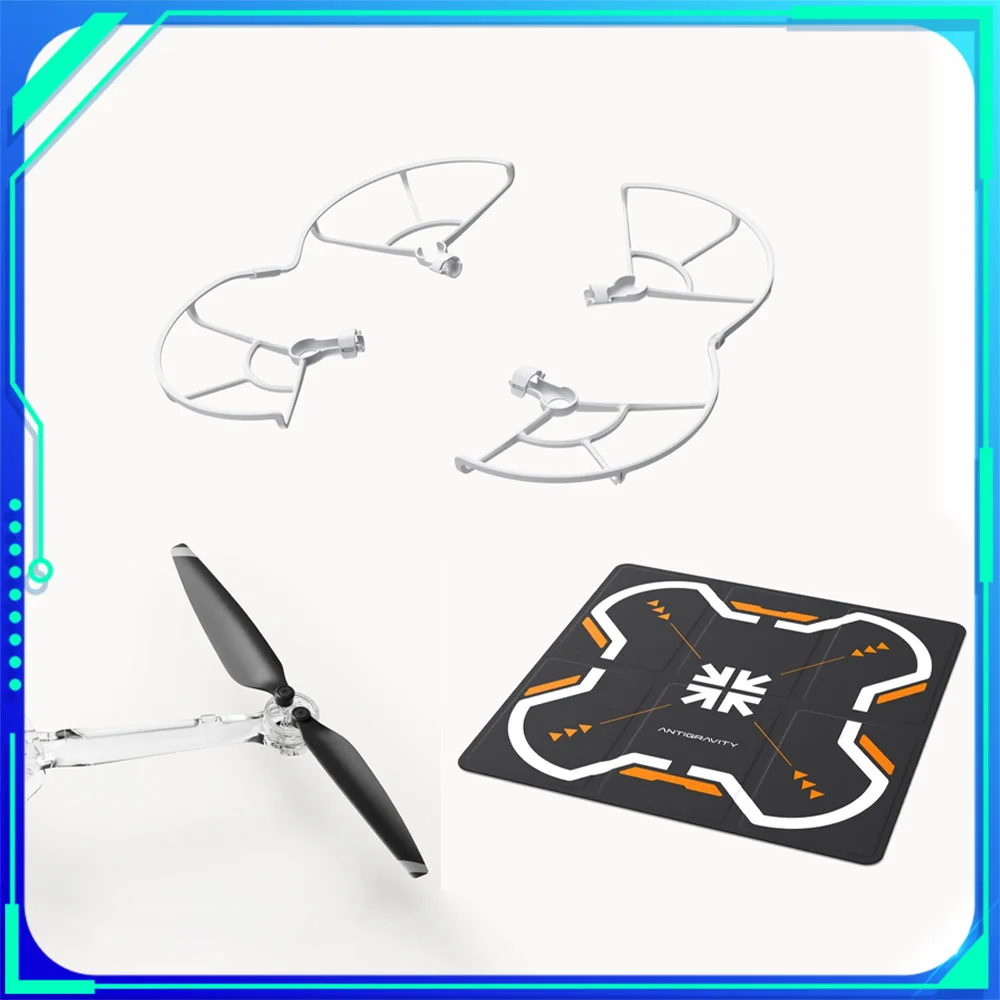 Lot de 3 Accessoires Drone A1 : Hélice, Protection, Tablier - Compatible Antigravity