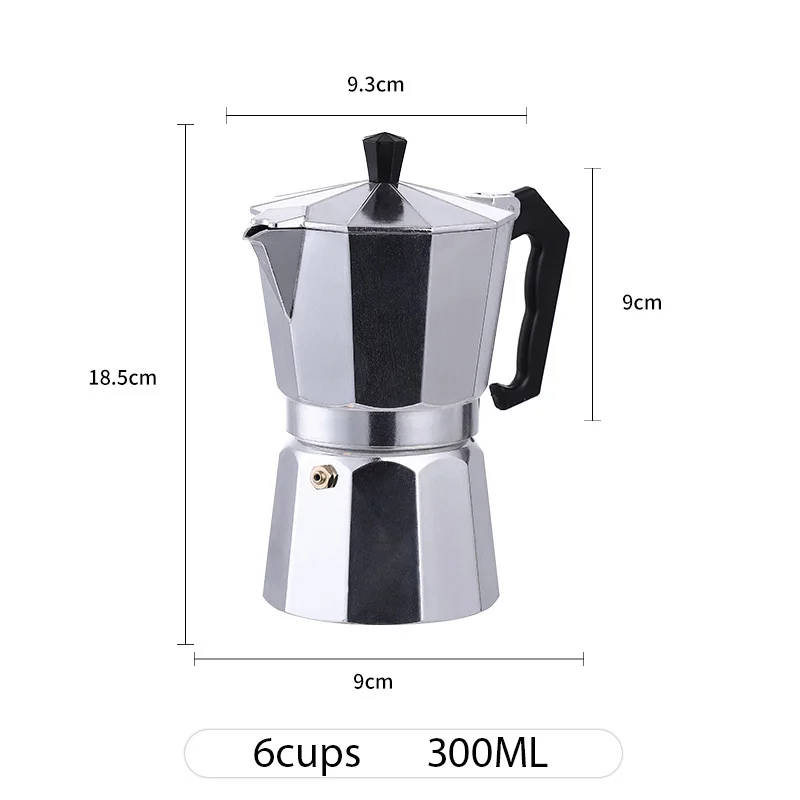 Professional Aluminum Moka Coffee Maker - غلاية قه...