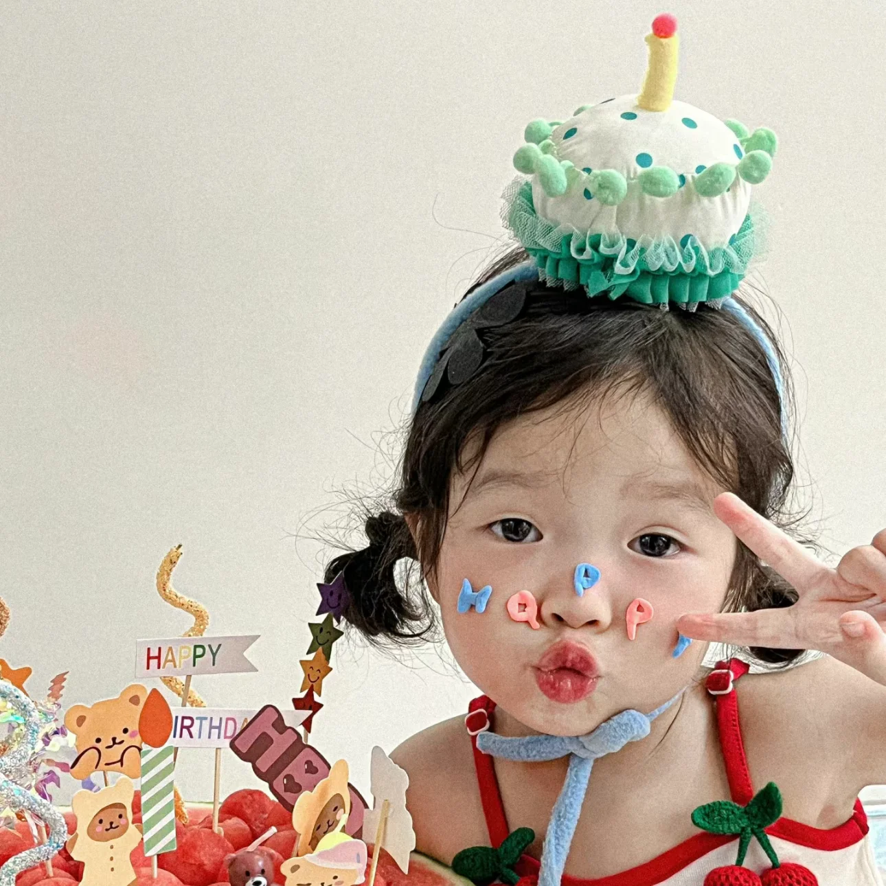 Birthday Atmosphere Props Children's Headwear Hats Girls Boys Scene Photography Balloons Celebratory Festive Accessories - 5