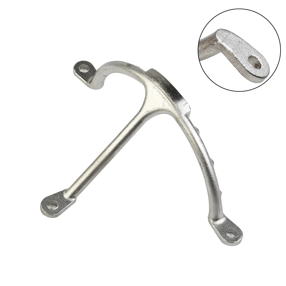 1pc Car 51mm Silver Boat Stainless Steel 3-prong Bracket Wire Bracket Mast Step Marine Accessories 113mm Hole Marine Hardware