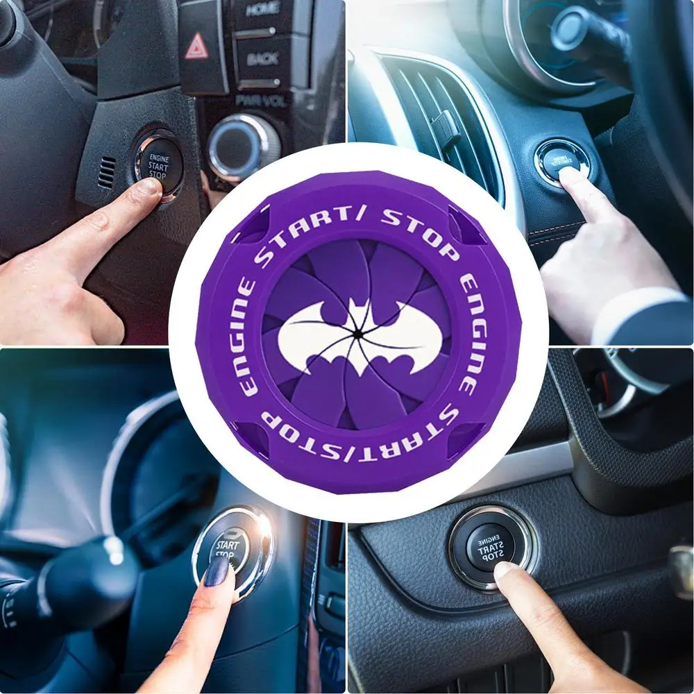 Auto Zündung Start Schalter Schutzhülle Onekey Start Stop Taste Abdeckung Motorrad Motor StartRing Auto Innen Dekoration – Detail 7
