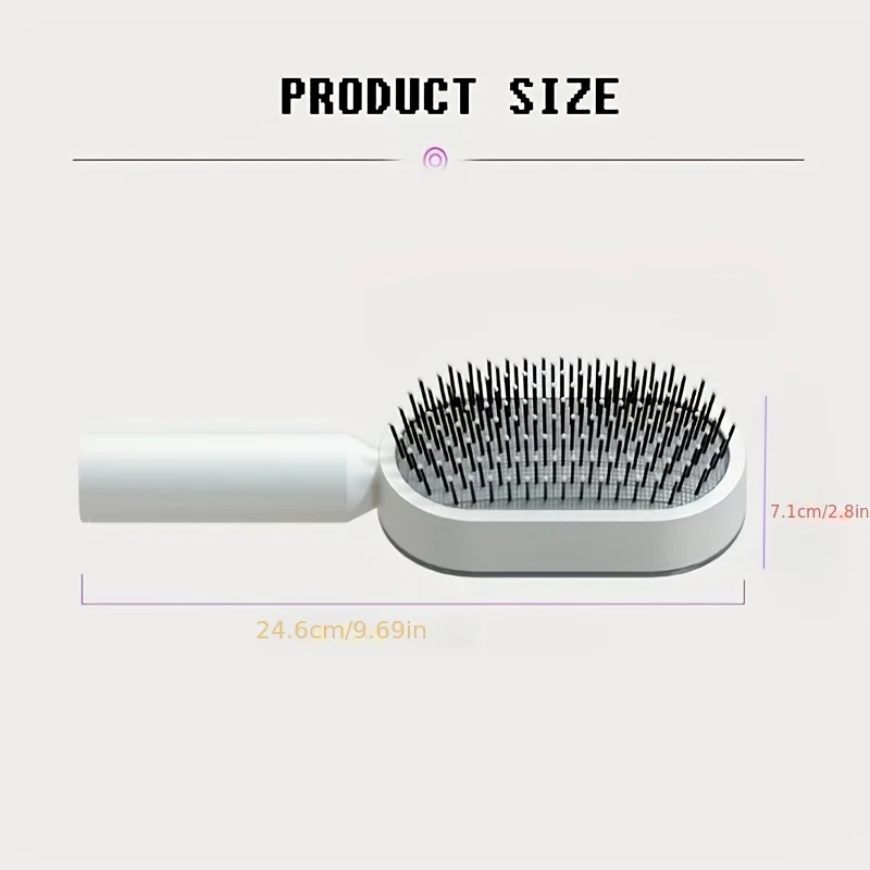 Dropship 3D Air Cushion Massager Brush With Retractable Bristles Self Cleaning  Hair Brush Massage One-key Self-cleaning Hair Brush Anti-Static Airbag  Massage Comb For Women Curly Hair Brush to Sell Online at a