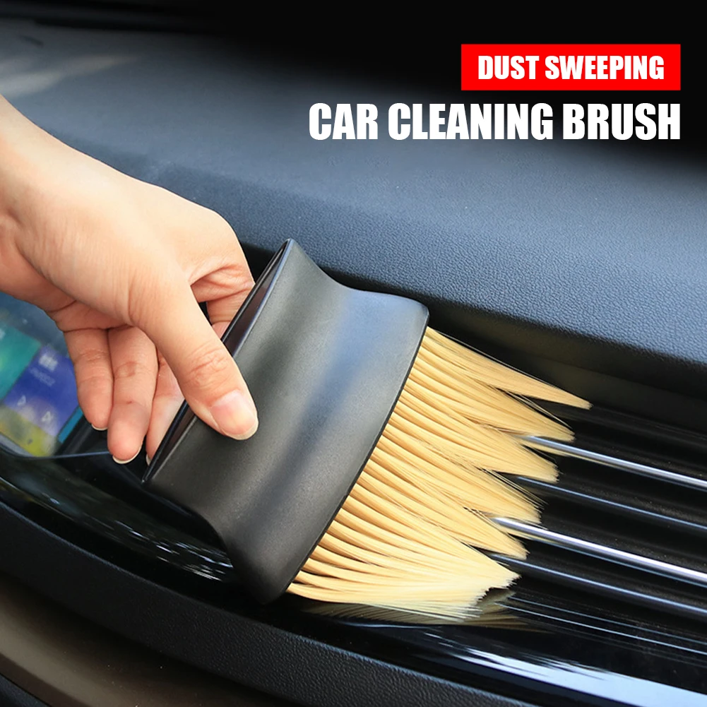 

Soft Nylon Car Air Conditioner Cleaner Brush Air Outlet Cleaning Car Detailing Brush Dust Keyboard Detailing Tools Accessories