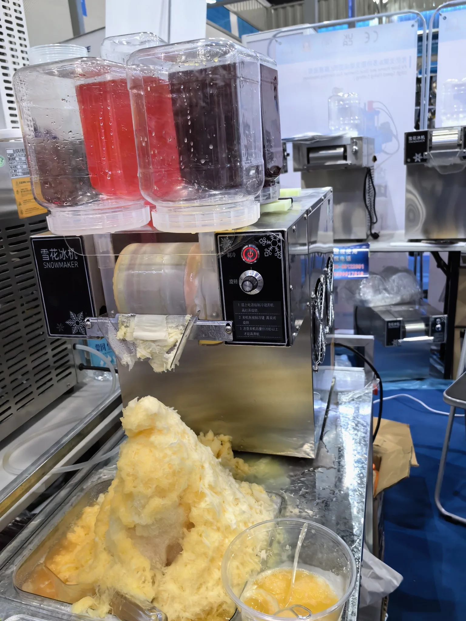 Description Picture 5 of itemMvckyi Automatic Korean Bingsu Machine Snow Ice Maker Snow Flake Ice Shaver Machine Milk Snow Flakes Ice Cream Shaver Maker