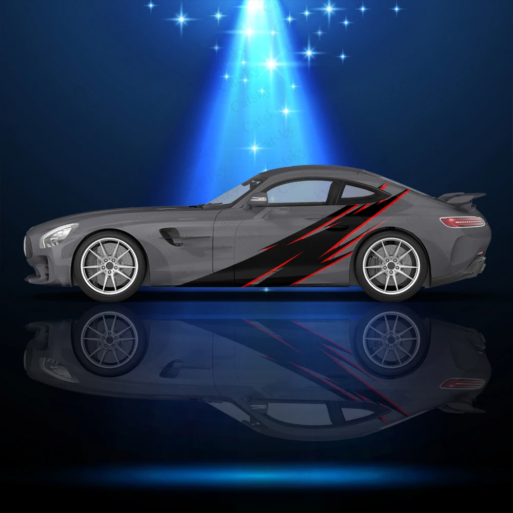 

Stripes Irregular Vector Side Car Decals Graphic Vinyl Packaging Decals Custom Design Body Decals Stickers Decoration Auto Parts