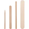 100 Pieces Disposable Wood Stick Beauty Spatulas Log Hair Removal Wax Coating and Scraping Tool Eyebrow Trimming Wooden Stick 2