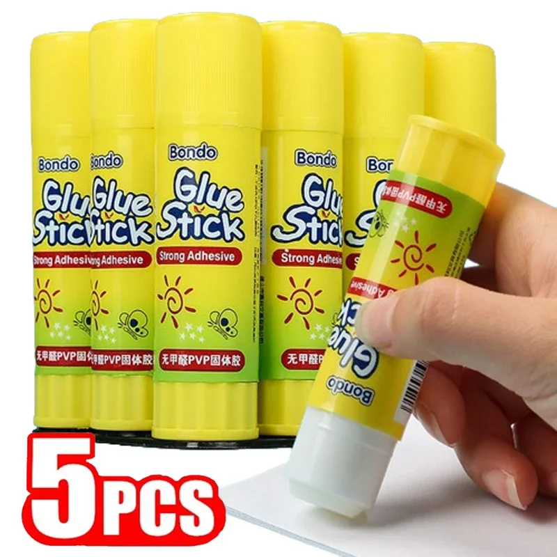 

1/5PCS High Viscosity Solid Glue Stick Safety Adhesive Home Office Glue Sticks For DIY Art Paper Card Photo Stationery
