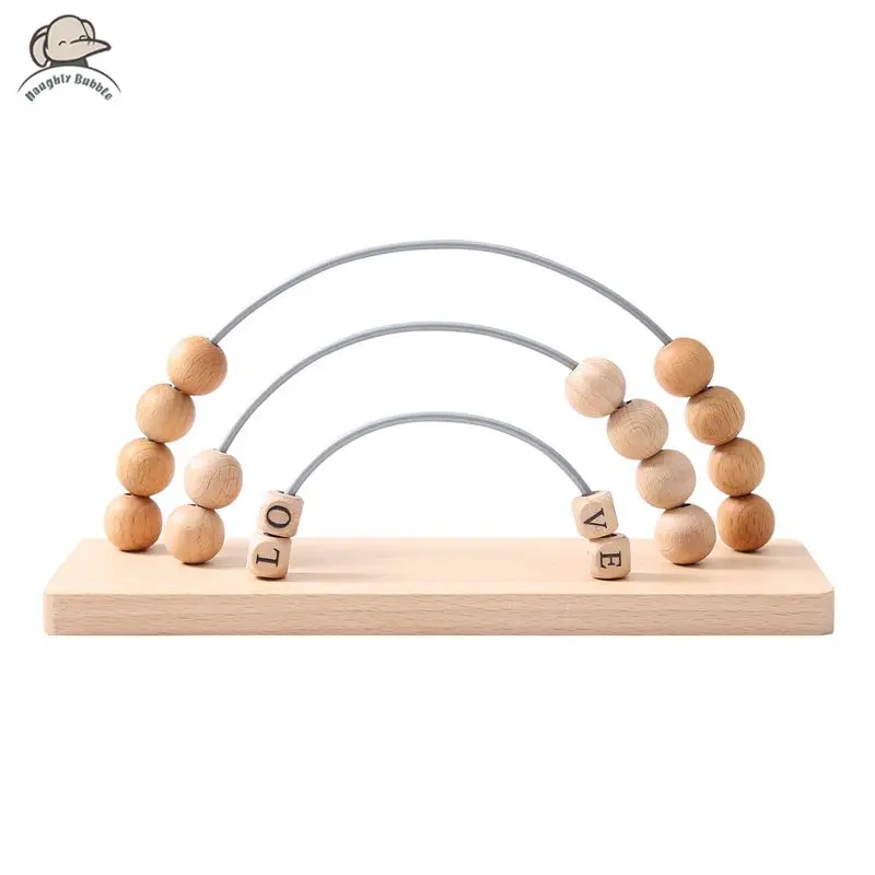 Wooden Toys Arithmetic Toys Children's Cognitive Alphabet Abacus Children's Learning Educational Wooden Toy