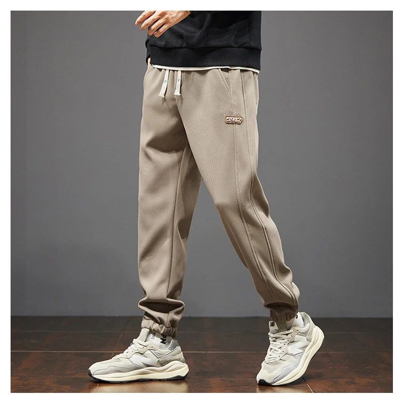 Fashion Sweatpants Men's Spring Autumn Pants Baggy Joggers Streetwear Drawstring Loose Ankle Length Casual Harem Pant M-5XL