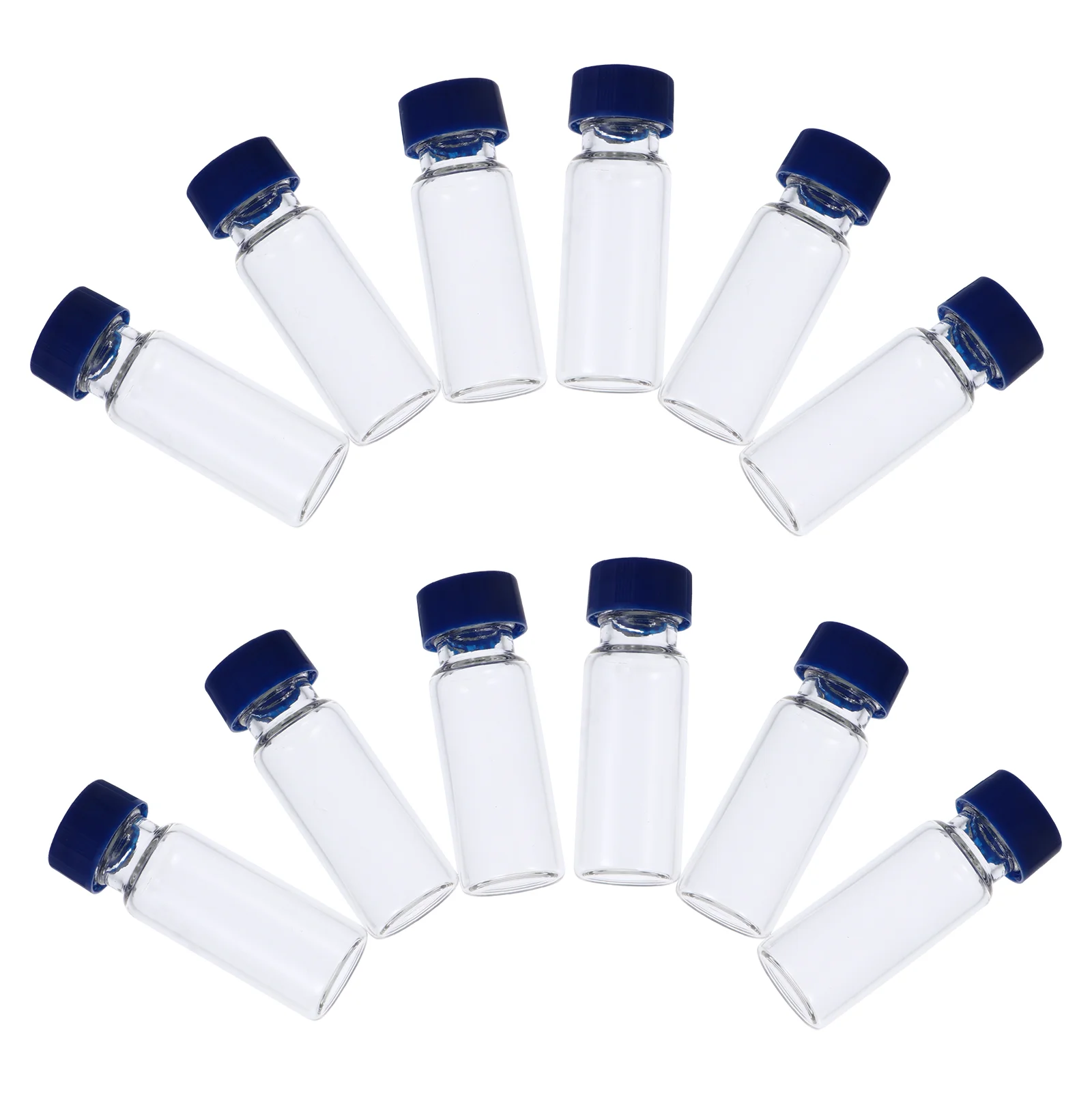 

100 Pcs Vial Sample for Labs with Cover Chromatography Container Bottle Glass Sampling