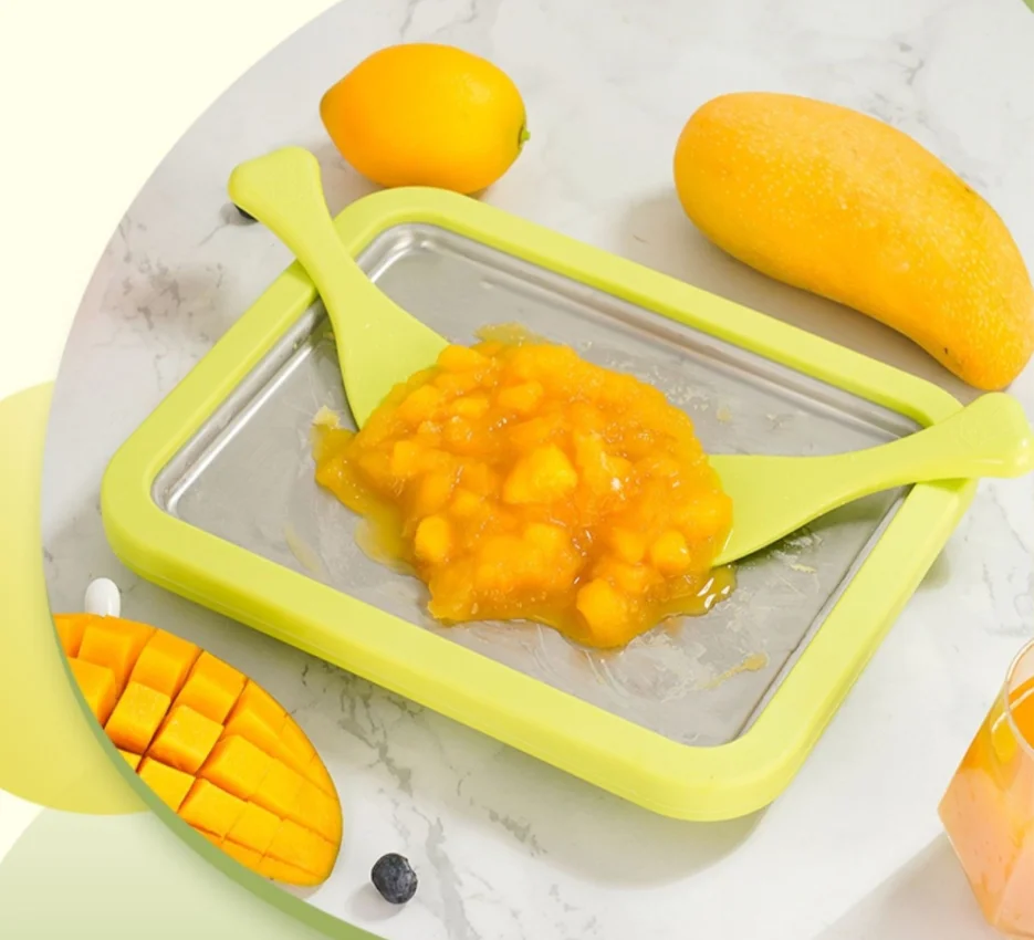 Summer ice cream maker Stainless Steel plate Ice Cream maker