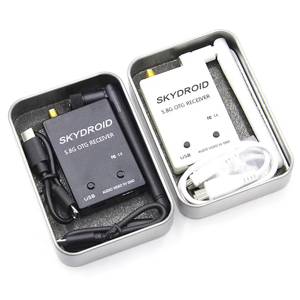 Skydroid UVC 5.8G 150Ch Dual / Single Antenna Full Channel Audio Video FPV Receiver Compatible With Android Smartphone video transmitter fpv video transmitter