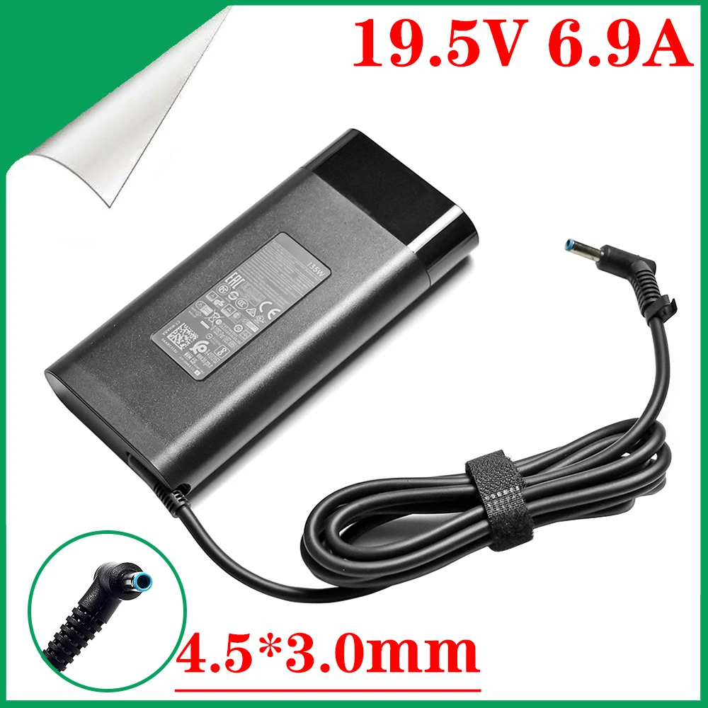 Fonte de Alimentação do Carregador do Portátil de 19.5v 6.9a 135w para o Tpn-da11 de L15534001 Tpn-ca13 hp Spectre 15×360 Omen 15 17 Pavilion Gaming 15 17