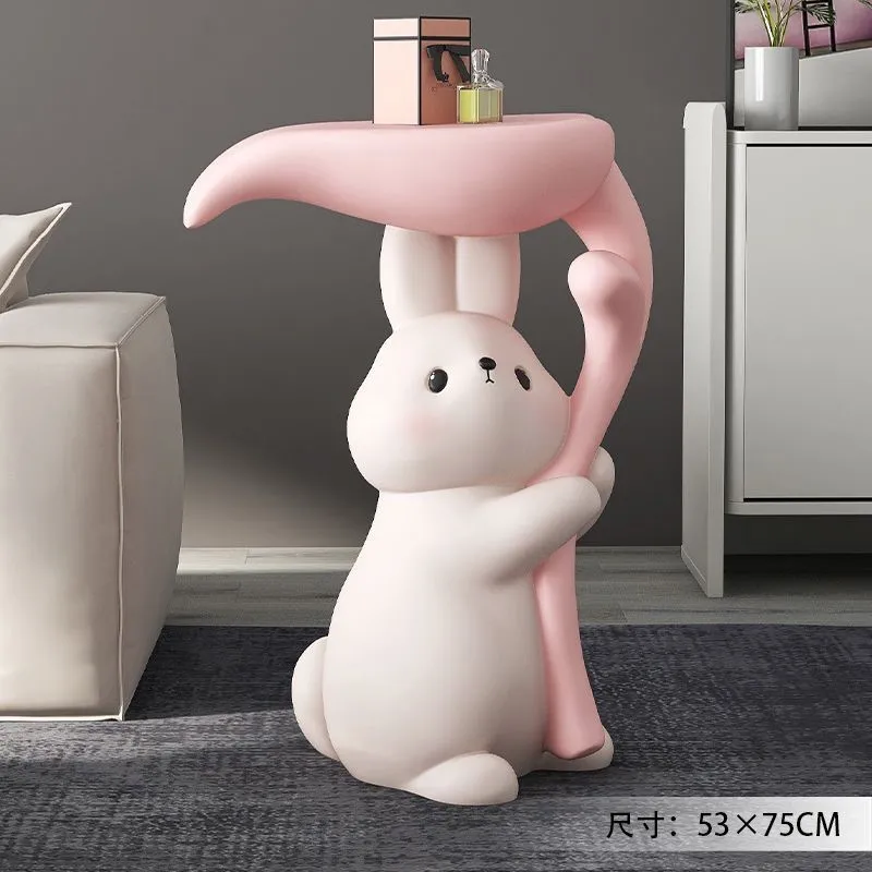 Bunny Living Room Floor-to-ceiling Decoration, Home Accessory, TV Cabinet Sofa Side Table, Bedside Table, Housewarming Gift