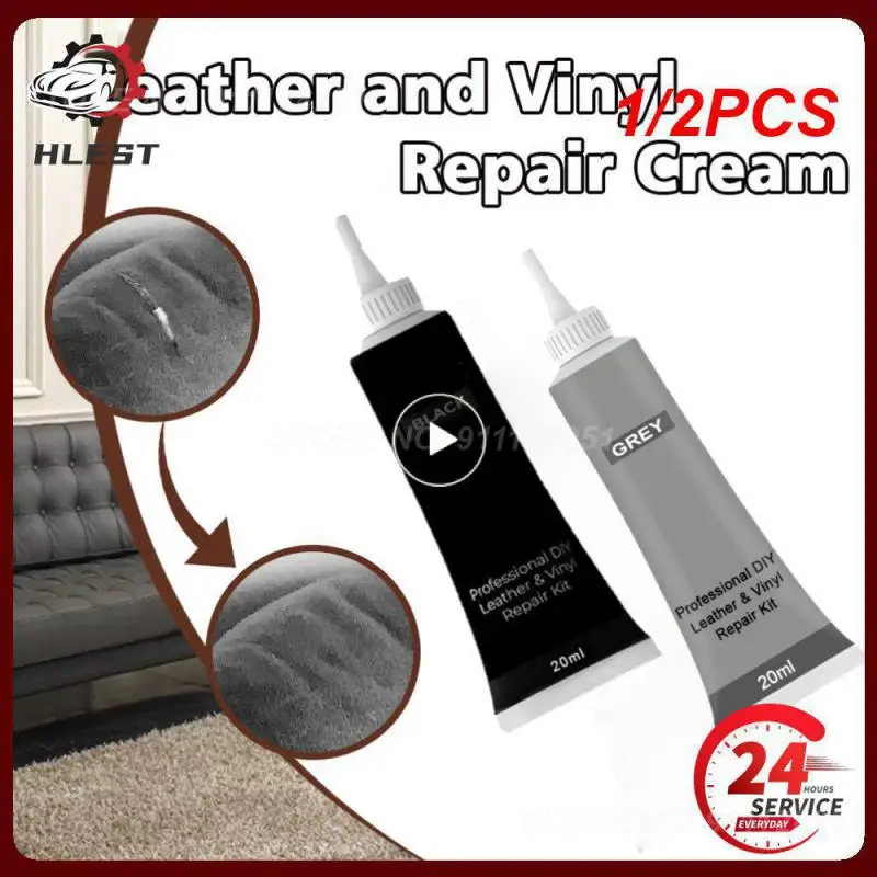 

1/2PCS Leather Filler Repair Cream Vinyl Repair Filler Scratch Restoration Cracks Rips Tool Liquid Skin Cleaner Car Accseeories