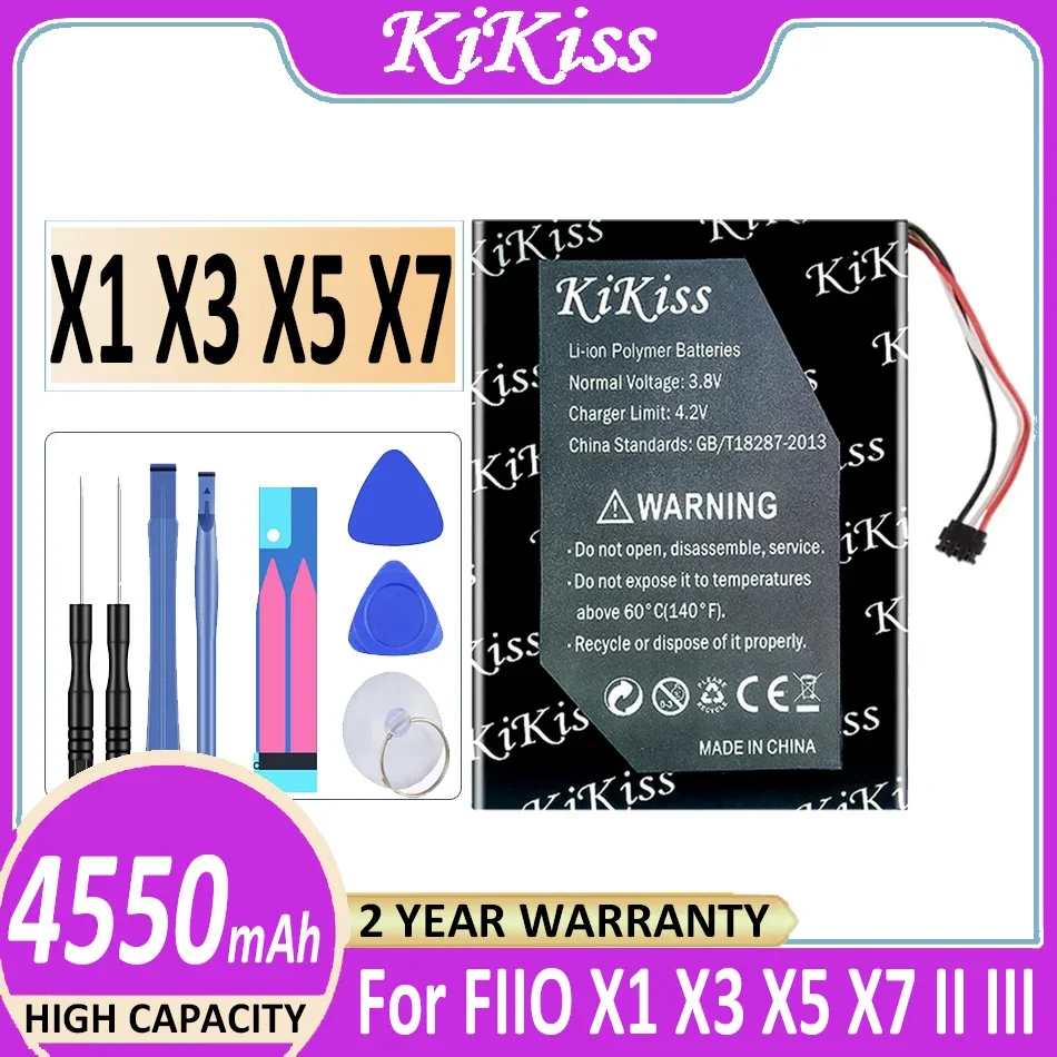 

KiKiss Battery 4550mAh for FIIO X1 X3 X5 X7 II III Speaker Music Player Bateria