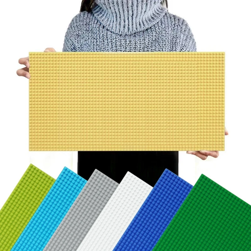 32x64 Dots Building Block Wall Panel, DIY Creative Brick Baseplate Compatible with Brands, Gift for Kids Room Decor