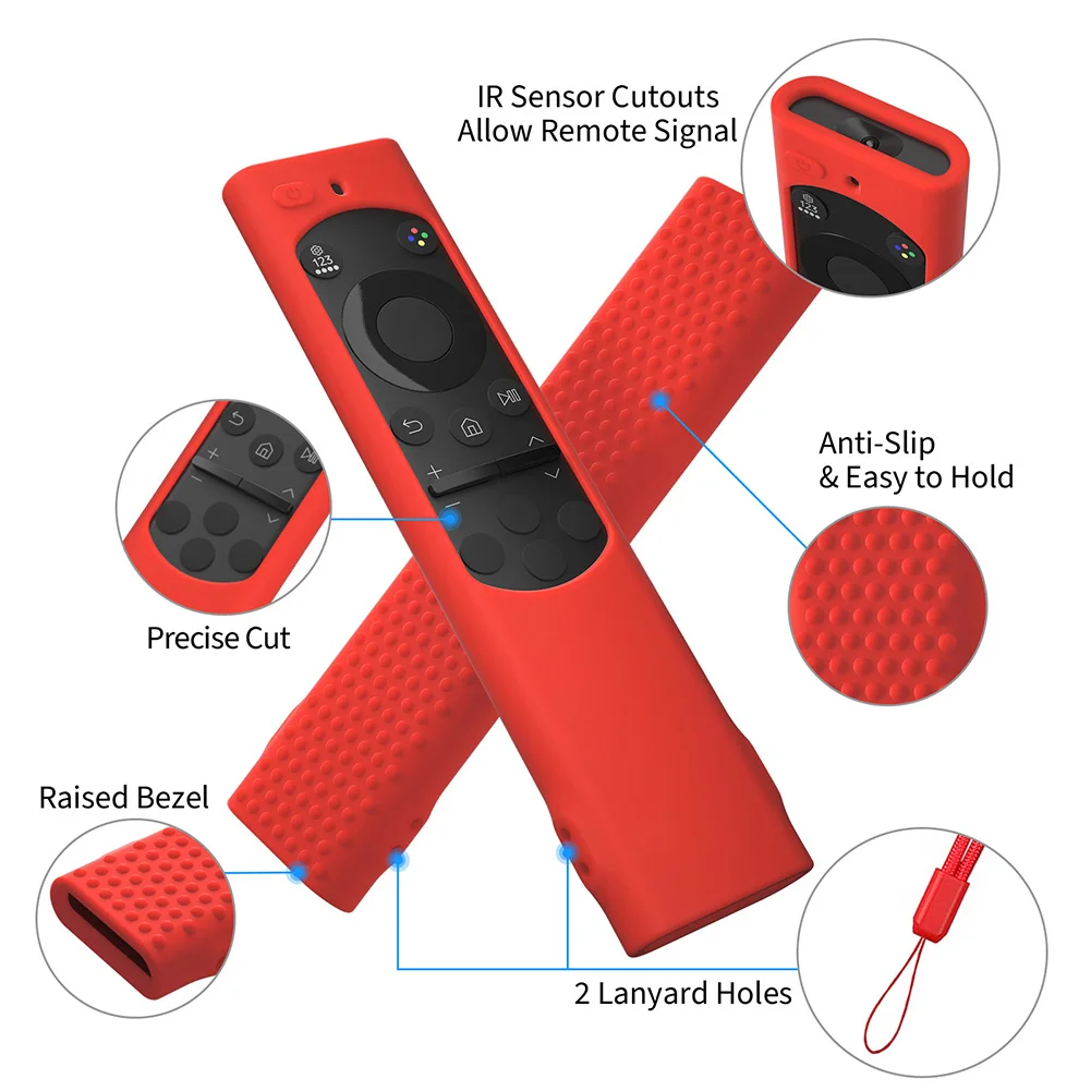 Silicone Protective Cover Remote Control Sleeve Case for Samsung BN59-01385A 01358B 01388A 01391A Anti-Fall RC Case