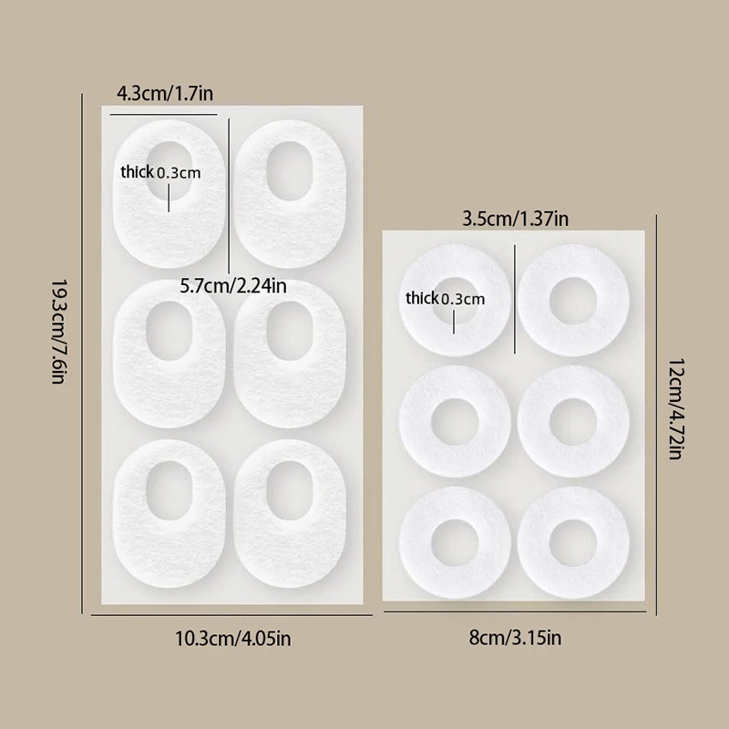 Callus Cushions Shoes Heel Pad Toe Foot Protectror 6PCS/Sheet