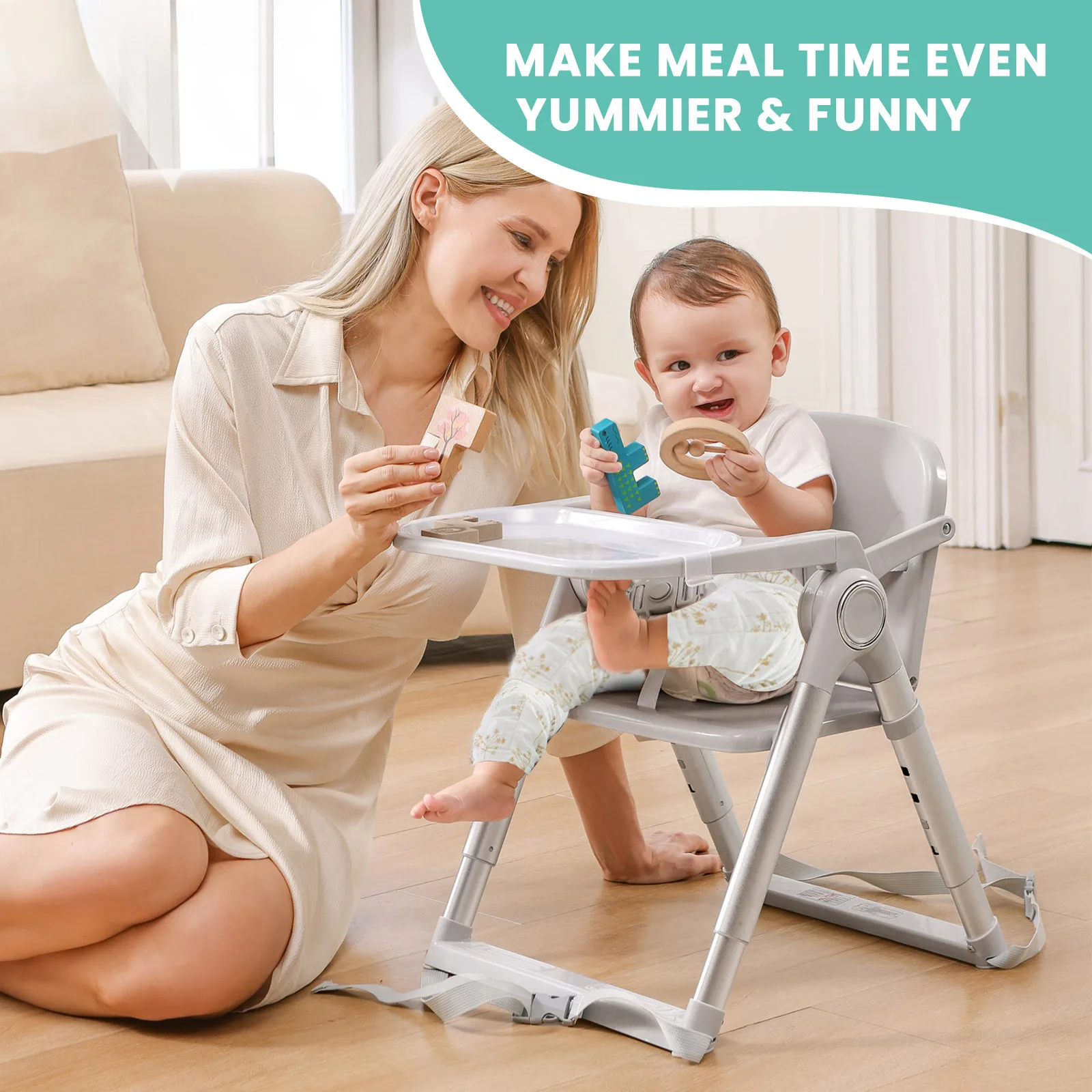 Folding Baby Booster Seat 4