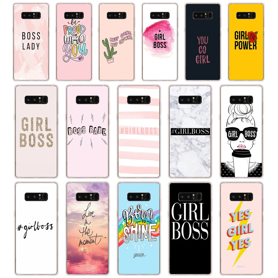 39 Honey Girl Boss Like A Boss Custodia Protettiva In Tpu In Silicone Morbido Per Samsung Galaxy Note 4 5 8 9 10 Plus 20 Custodia