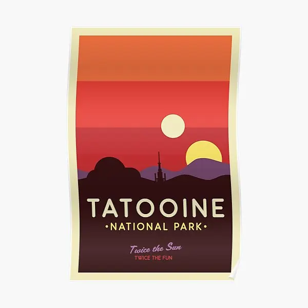 

Настенный плакат Tatooine в национальном парке, современный декор, картина для комнаты, винтажное украшение, роспись, искусство для дома, настенная смешная картина без рамки