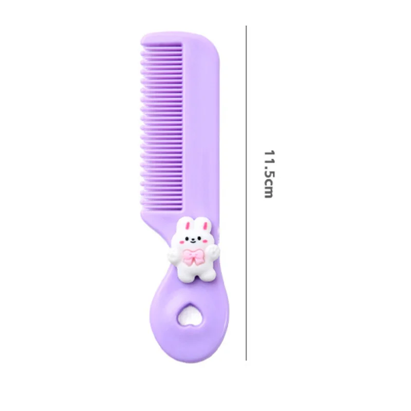 Baby Cute Kawaii Comb for Girls Boys Small Korean Style Cartoon Animal Floral Protable Hair Brushes Kids Hair Accessories Tool