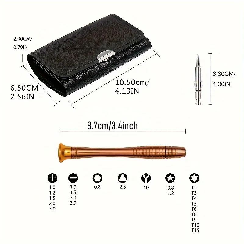 25-in-1 정밀 드라이버 세트, 자석 팁, 아이폰, 카메라, 시계, PC 수리에 이상적 컴팩트하고 필수적입니다.