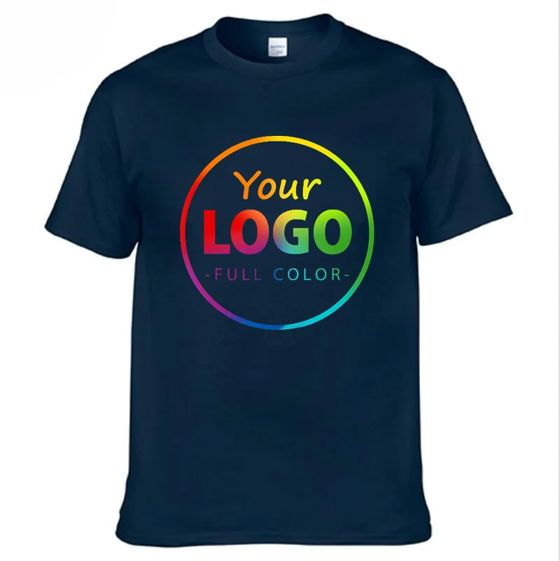 Personalized Cotton T-Shirt with Custom Photo and Text Design