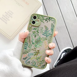 Floral Blossom Phone Case - Elegant Plant Design Back Cover - iPhone 17 (Matcha YYH 1)