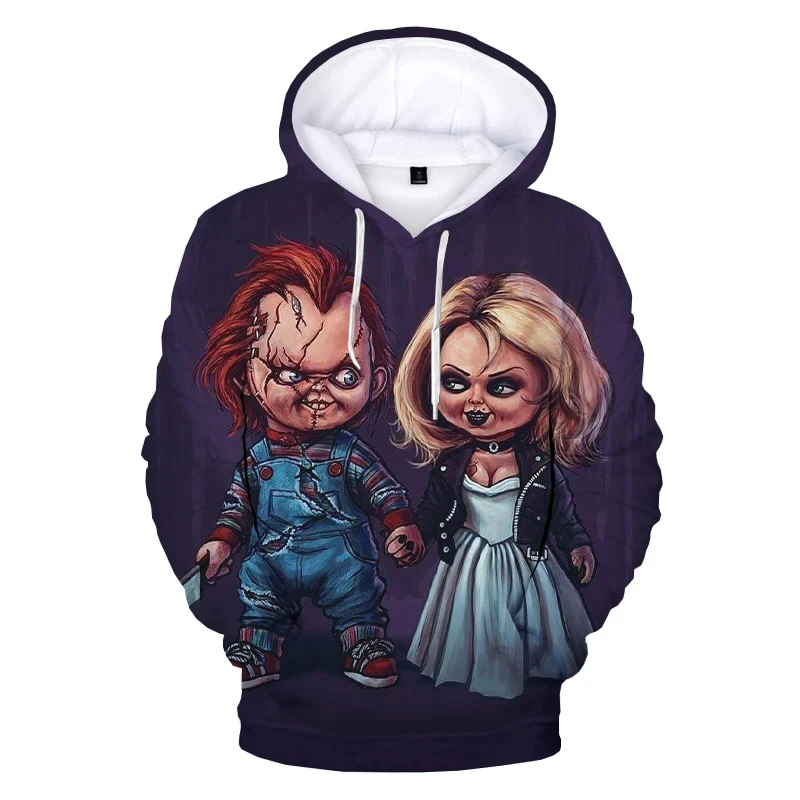 

Bride of Chucky 3D Printed Hoodie Sweatshirts Men Women Fashion Casual Pullover Chucky Harajuku Streetwear Hoodies y2k Coat