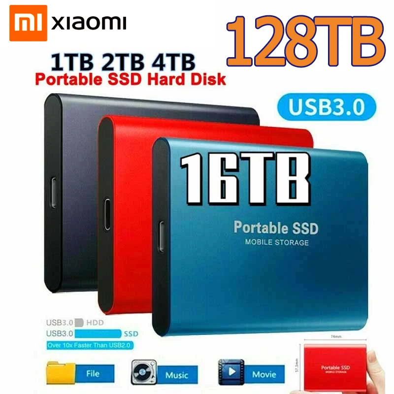 

Xiaomi Original SSD Hard Disk 2TB SSD 500GB 64TB Hard Drive Drive 2.5 Inch Hard Disk Electronics for NOTEBOOK Mobile Phones