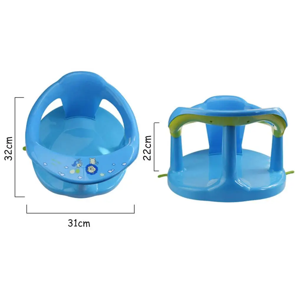 Foldable Baby Bath Seat Backrest Support 4PCS Suction Cups Stable Sit-up Children Bathing Seat Home Furniture