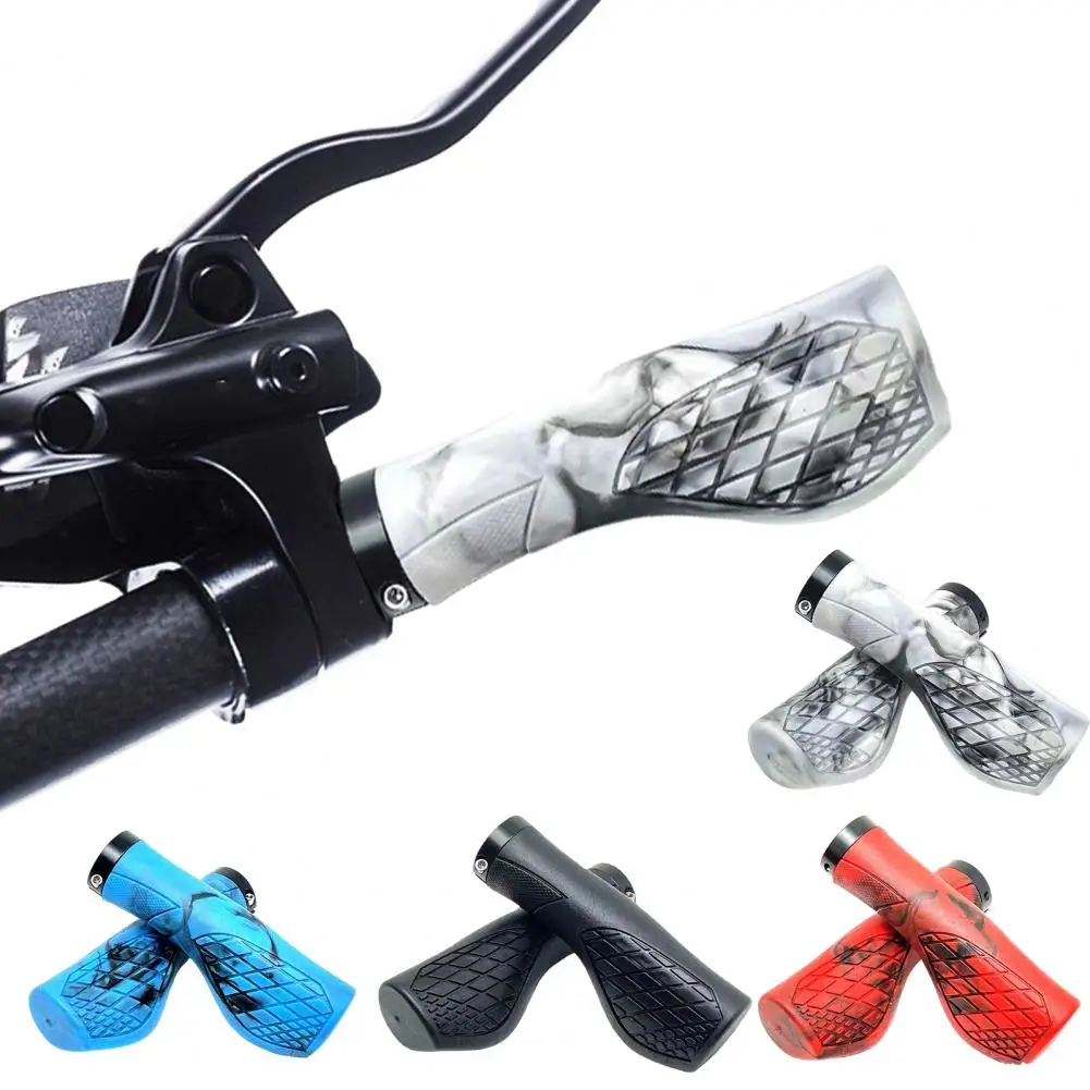 

1 Pair Bicycle Handlebar Grips Shock-absorbing Non-slip Simple Installation Lightweight Bicycle Grips Handle Covers