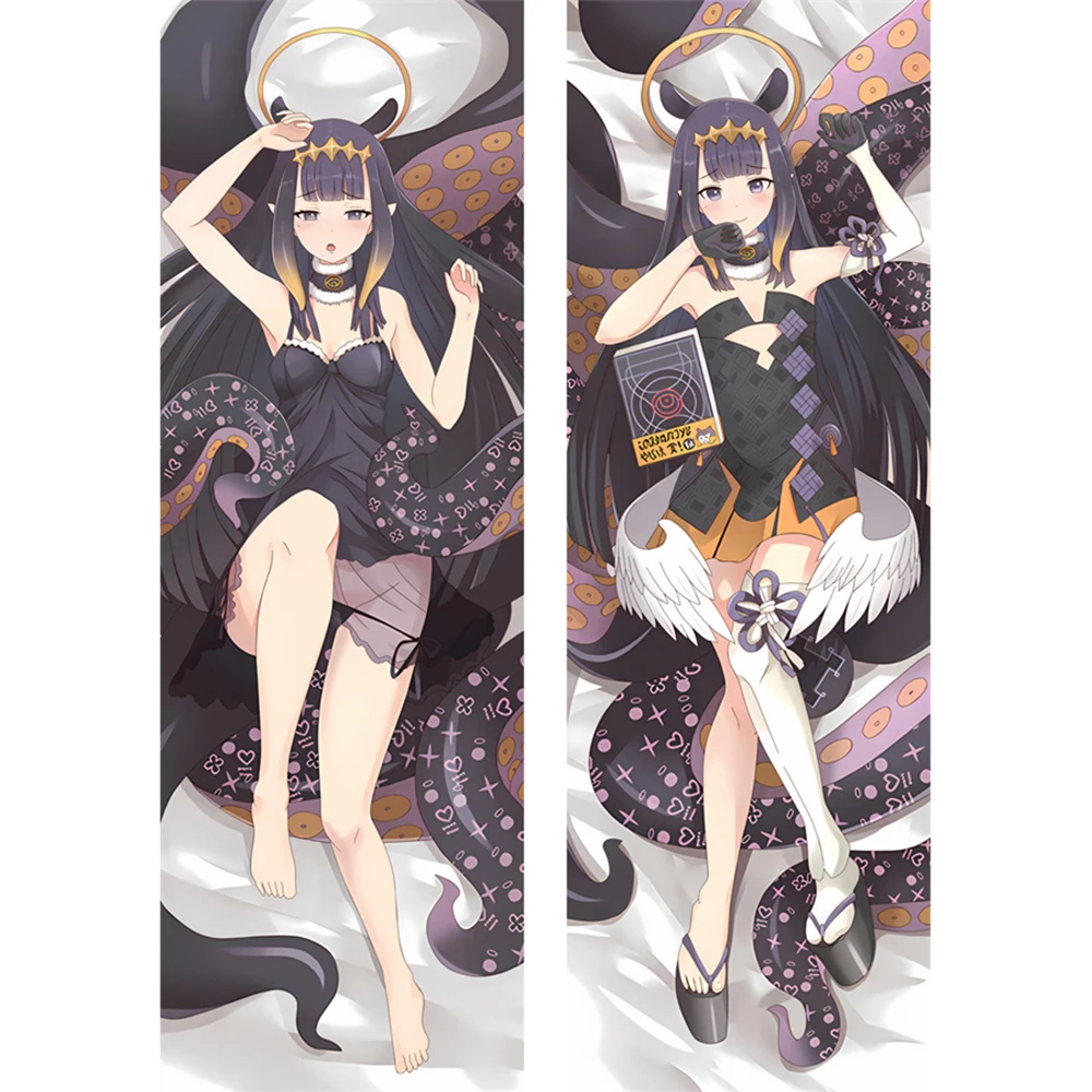 

Dakimakura Anime Pillow Cover Ninomae Ina’nis Double Sided Print Life-size Halloween Christmas Decoration