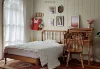 1/6 doll house miniature toy  bedding set of four single bed pillow quilt hat（Bed and gauze not included） 5