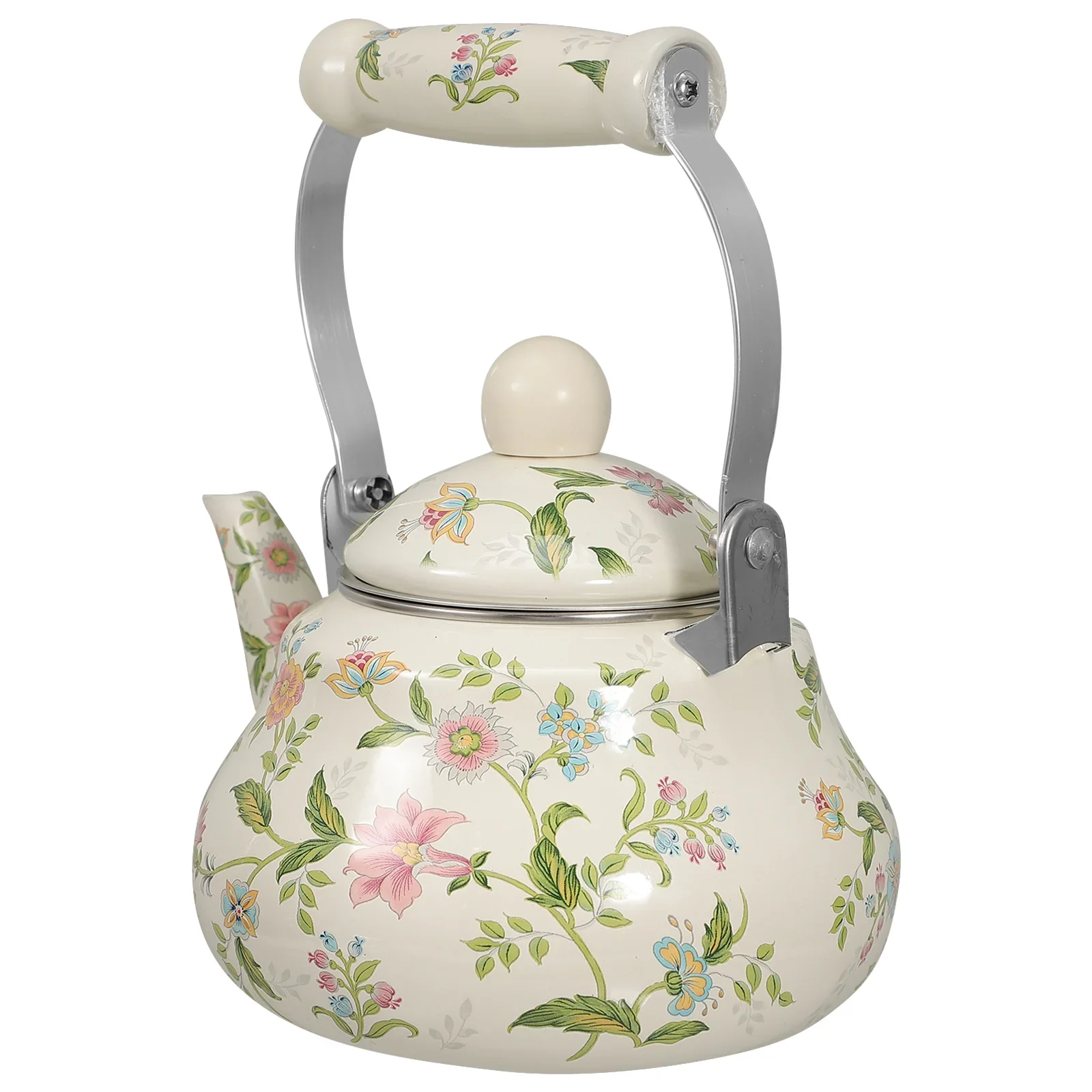 المينا الرجعية كوكتوب إبريق الشاي مع تسرب صافي 1.5 لتر المينا براد شاي إبريق الشاي تخمير الحليب الشاي إبريق قهوة كوكتوب غلاية شاي المنزل