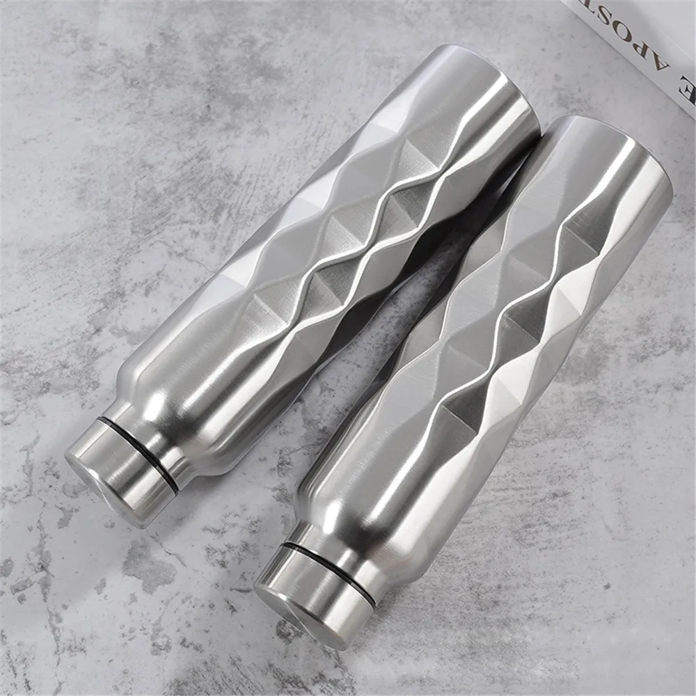 Μπουκάλι νερού 1 λίτρου Μπουκάλι από ανοξείδωτο ατσάλι Μπουκάλι νερού για αθλητικά είδη Μεγάλη χωρητικότητα Μονότοιχο γυμναστήριο Αθλητική κανάτα νερού Βραστήρας γυμναστικής_voghion.com