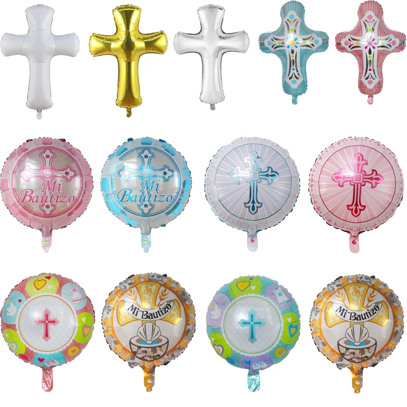 

Воздушные шары из фольги с изображением Иисуса и Креста