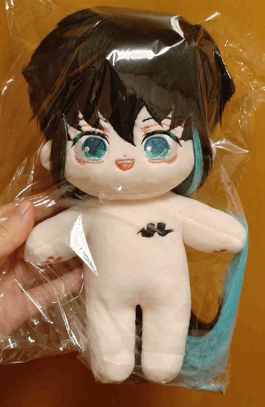 

Anime Character Long Hair Tokitou Muichirou Cosplay Attribute Cartoon Plush Dollbody Change Clothes 20cm Plushie Mascot Gift