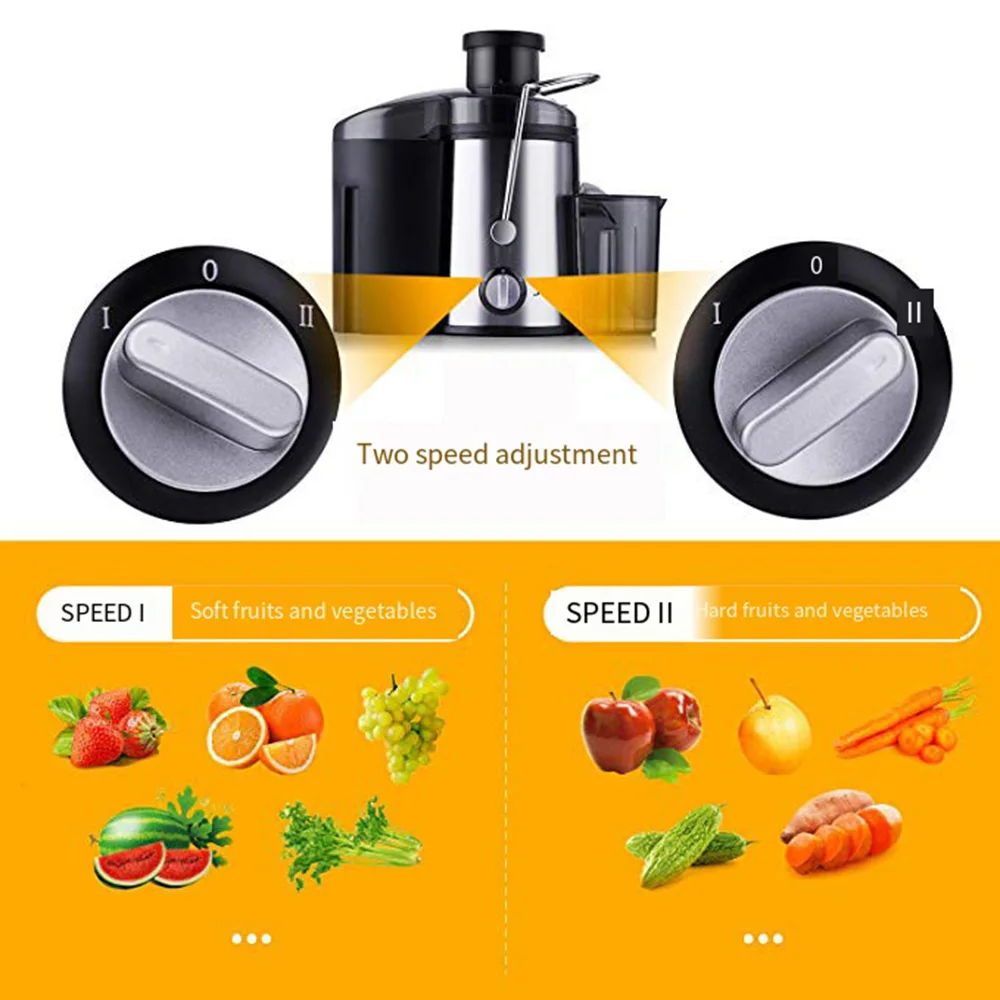 Description Picture 5 of item800W Electric Juicer, Healthy Food Machine for Whole Fruits and Vegetables with 2 Speeds for Easy Cleaning