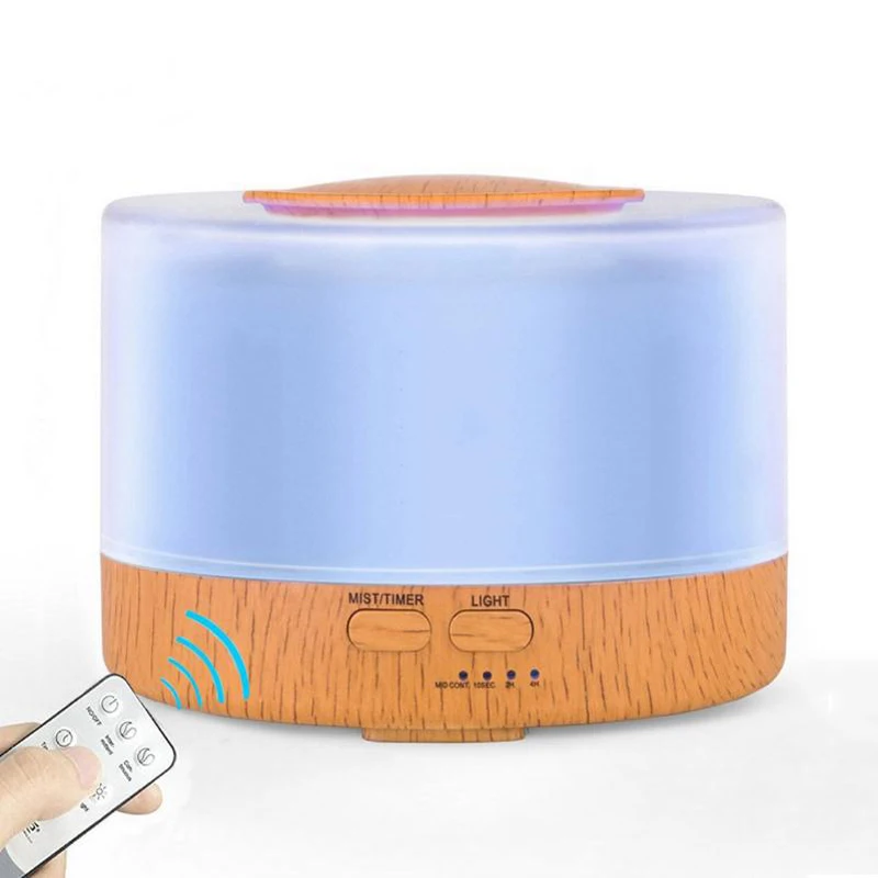Household Aromatherpy Diffuser 500ML Air Humidifier Ultrasonic Mute Colorful Portable Humidifier With 3pcs Essential Oil 2