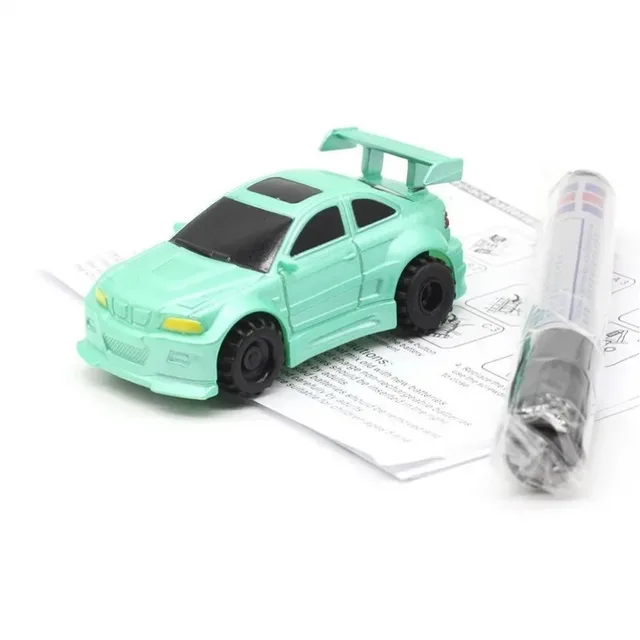 New Electric Induction Line With Creative Mini Magic Pen Children's Toy Draw Rail Car 4