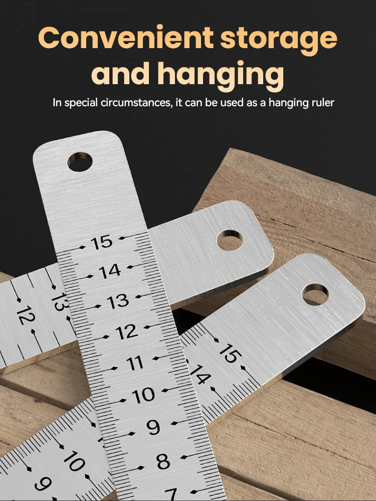 

Brick Tile Height Marking Ruler Stainless Steel Leveling Ruler Thickening Amount High-level Instrument Decoration Measurement