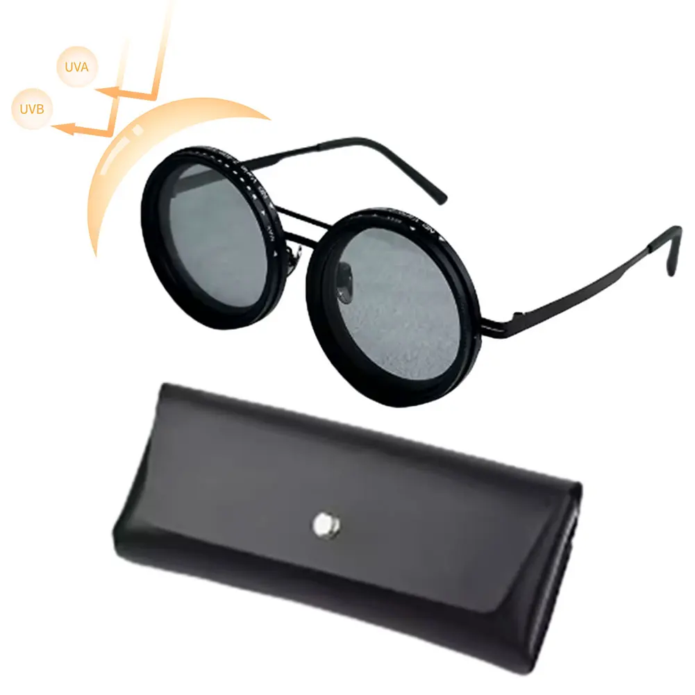 Fishing Rounded Polarized Glasses ND Filter Lenses Retro Glasses Polarized Sunglasses for Men Driving Fishing