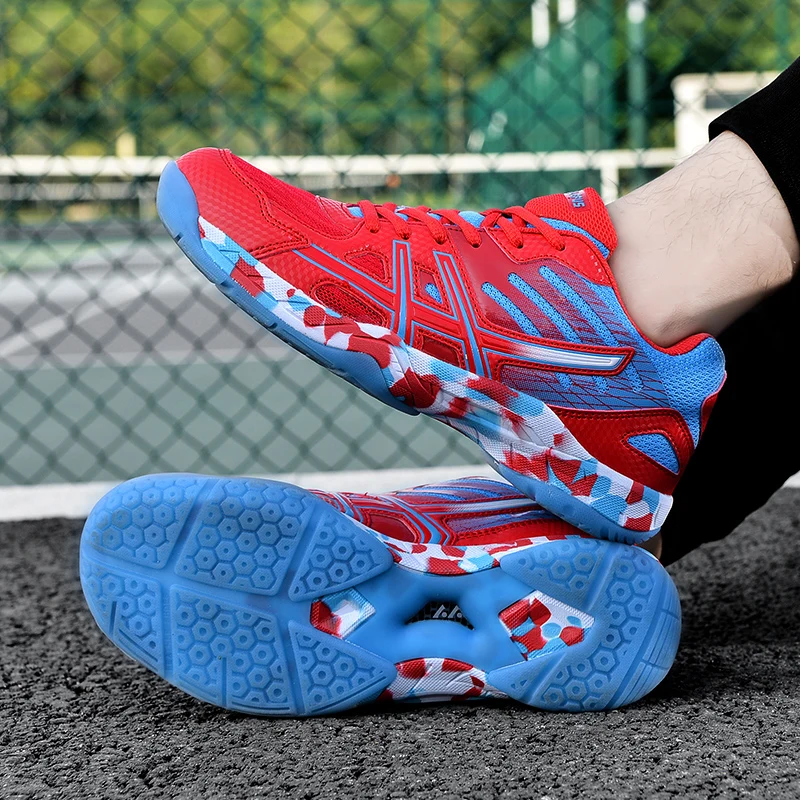 Spring Summer Unisex Sneakers Men Badminton Shoes Light Black Breath Female Outdoor Sports Training Women Athletics Sports Red