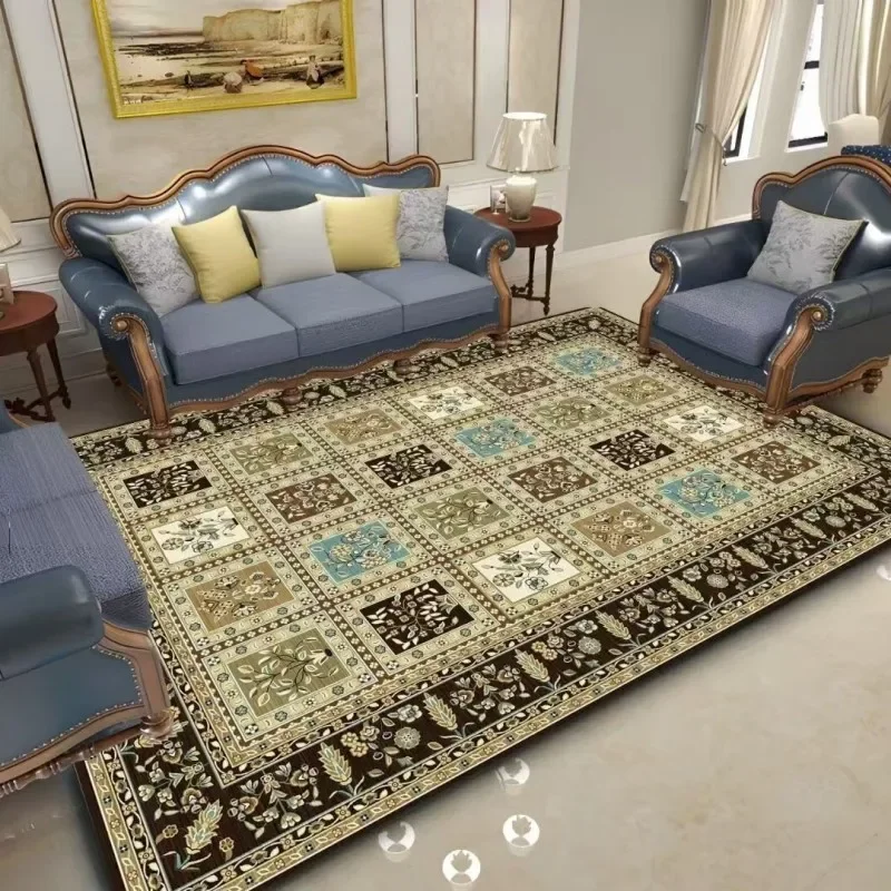 VIKAMA European retro ethnic style Iranian Turkish loop pile household carpet living room large coffee table kitchen non-slip we 4