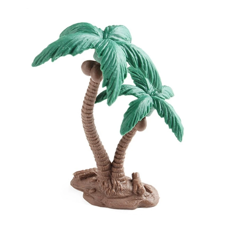 Delicate Mini Coconuts Tree Model Tree Figurines for DIY Project Landscape Fairy