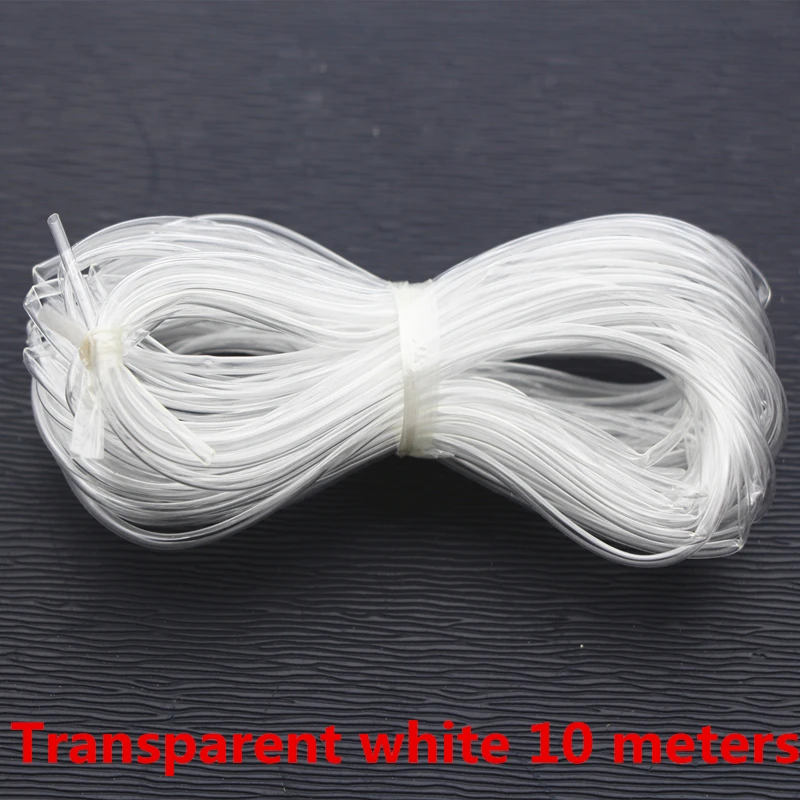 Colorful Decorative Jewelry Cord: 20m Memory Wire with 10m Hollow Rubber Tubing, 2mm Dia.